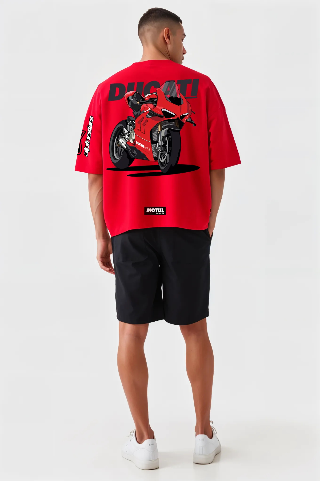 T-Shirt - Red - Ducati Corse - Oversized