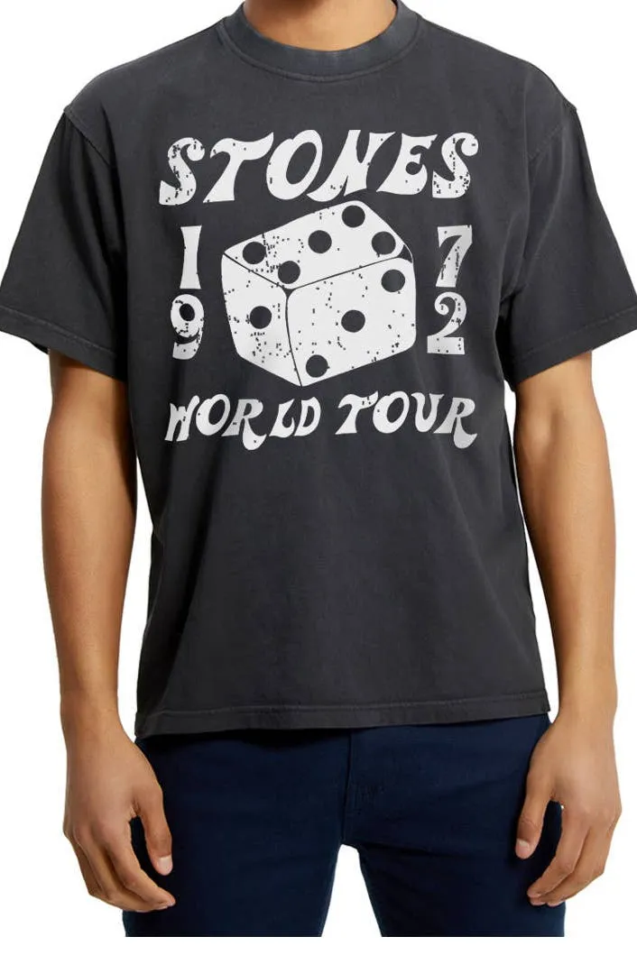The Rolling Stones Dice Black Licensed Hi-Dive Graphic Tee
