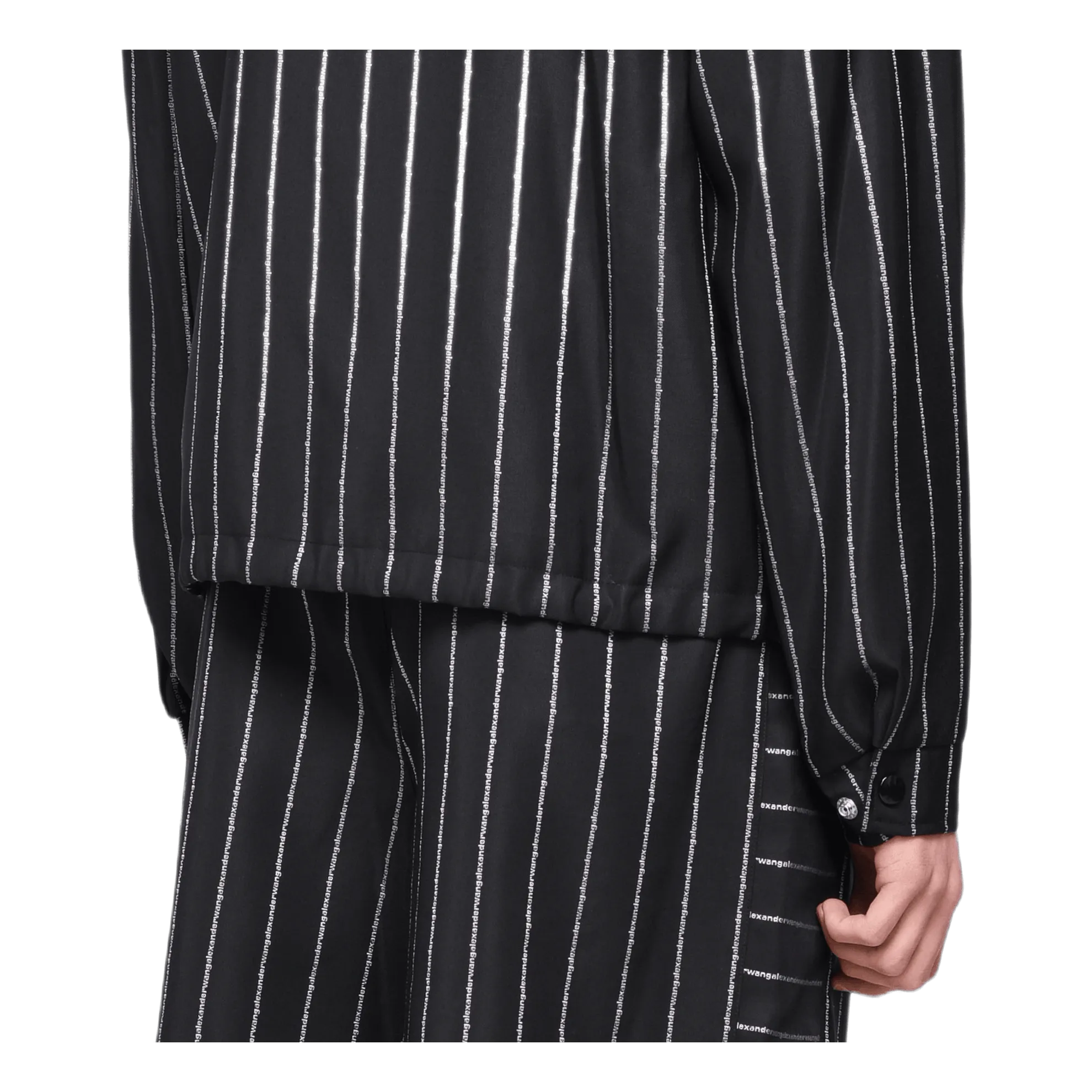 Wool Jacquard Coach Jacket Black